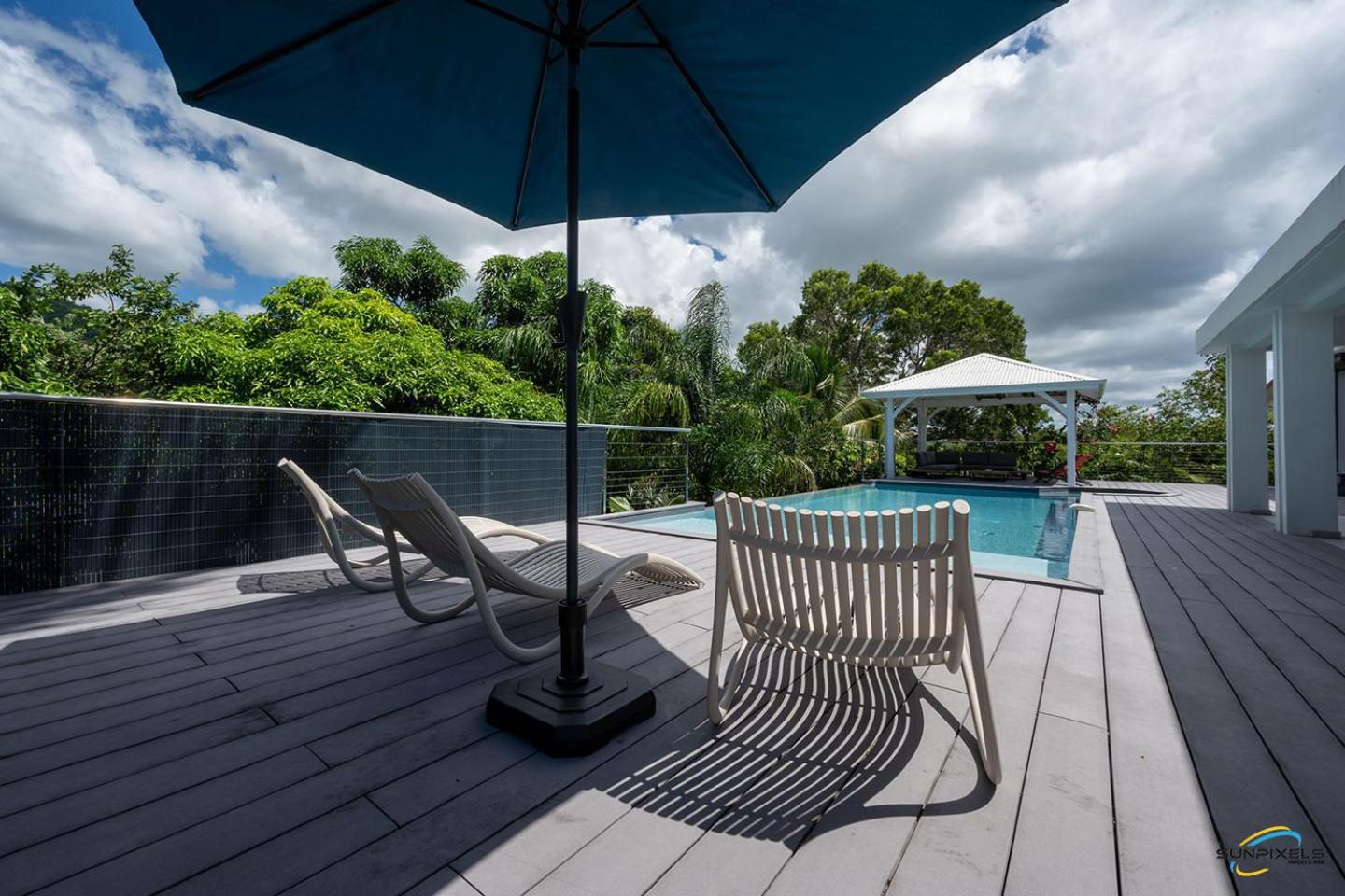 Villa Palm Diamond Jacuzzi & Piscine Prives Ле-Диаман Экстерьер фото